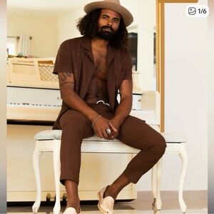 dandy del mar pull on drawstring linen The Brisa Pant sz small